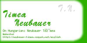 timea neubauer business card
